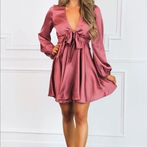 Satin dress NWT